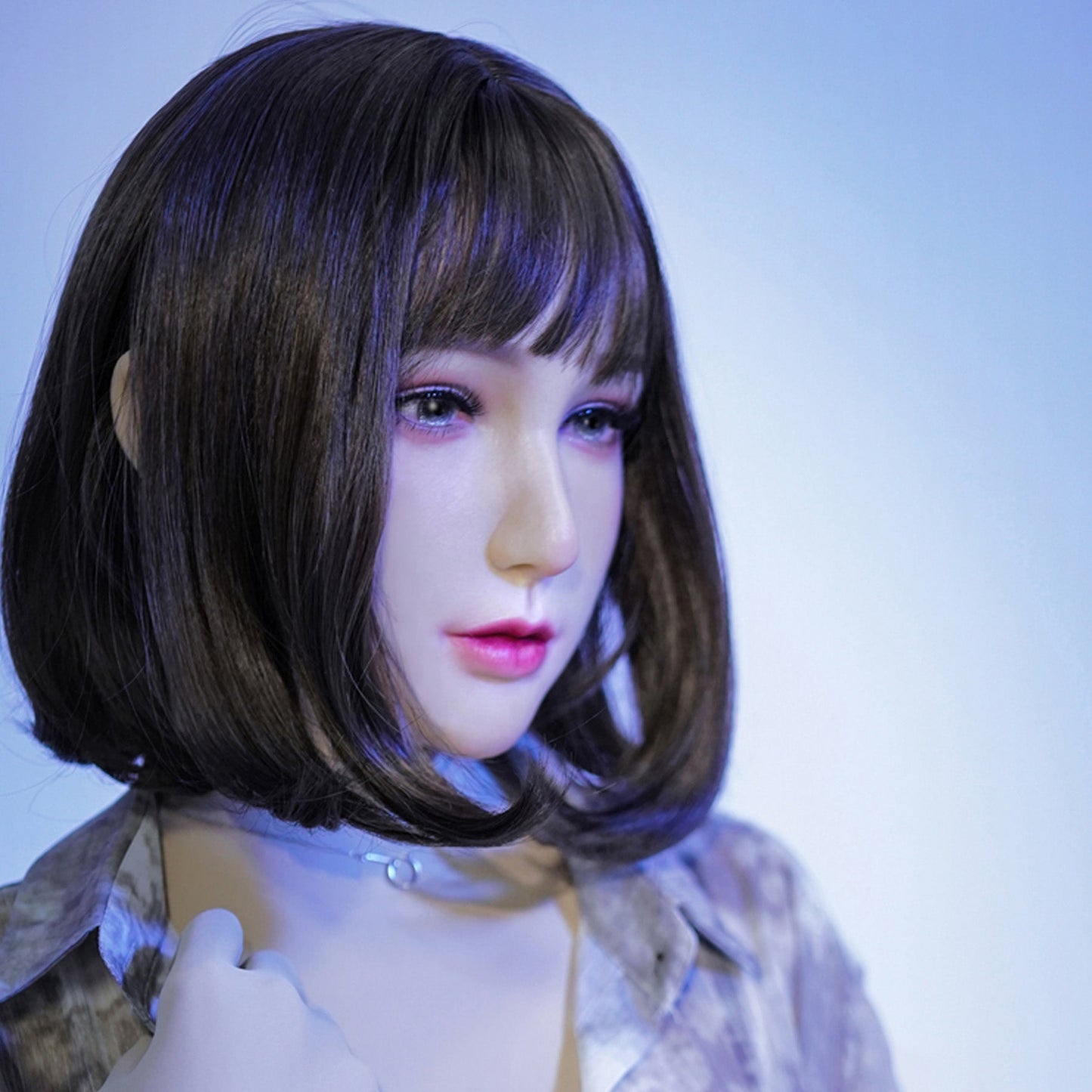 Chin Silicone Realistic Face Sweetheart Makeup Female Mask - Quaworth