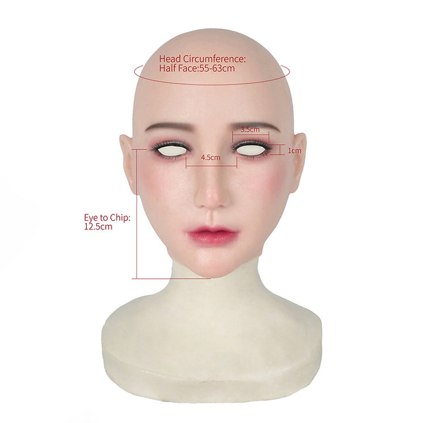 Chin Silicone Realistic Face Sweetheart Makeup Female Mask - Quaworth