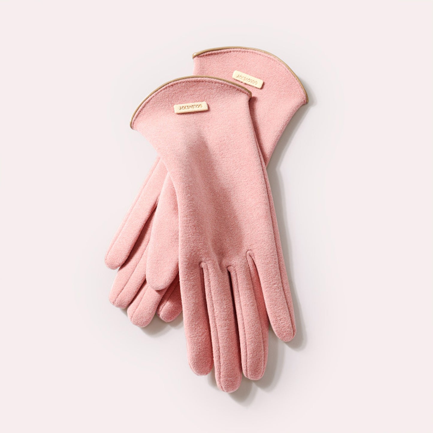 Winter Thermal Dralon Velvet Fleece Lining Flip Finger Wrist Gloves - Quaworth