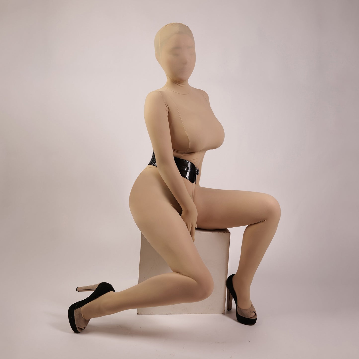 150D Encasement Beige Bodysuit - Quaworth