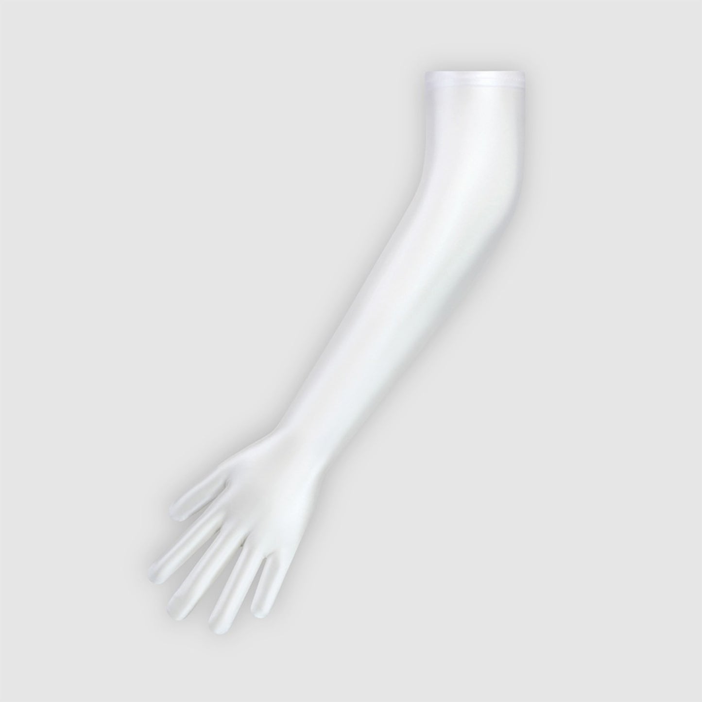 Glossy Spandex Elbow Length Gloves
