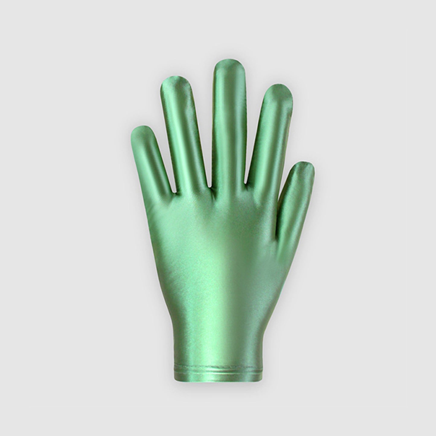 Glossy Spandex Wrist Length Gloves