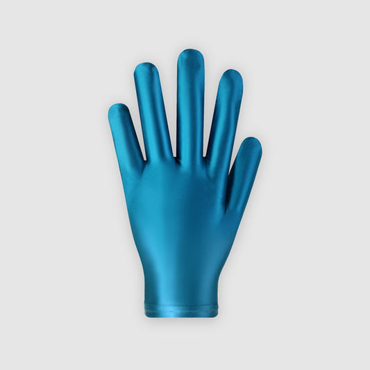 Guantes de spandex brillante hasta la muñeca