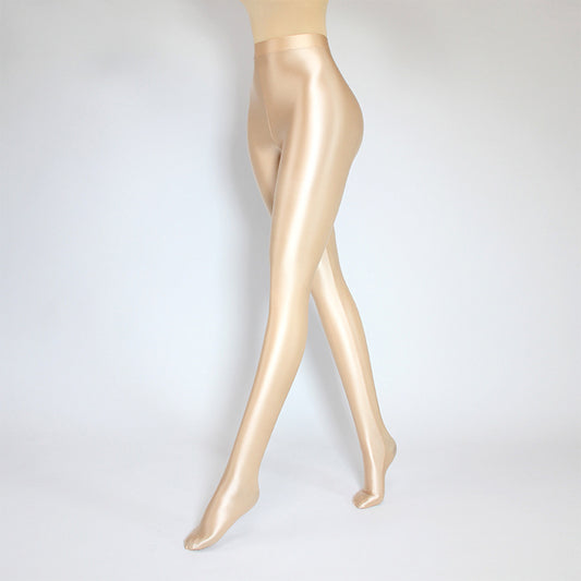 Glossy Spandex High Rise Pantyhose - Quaworth