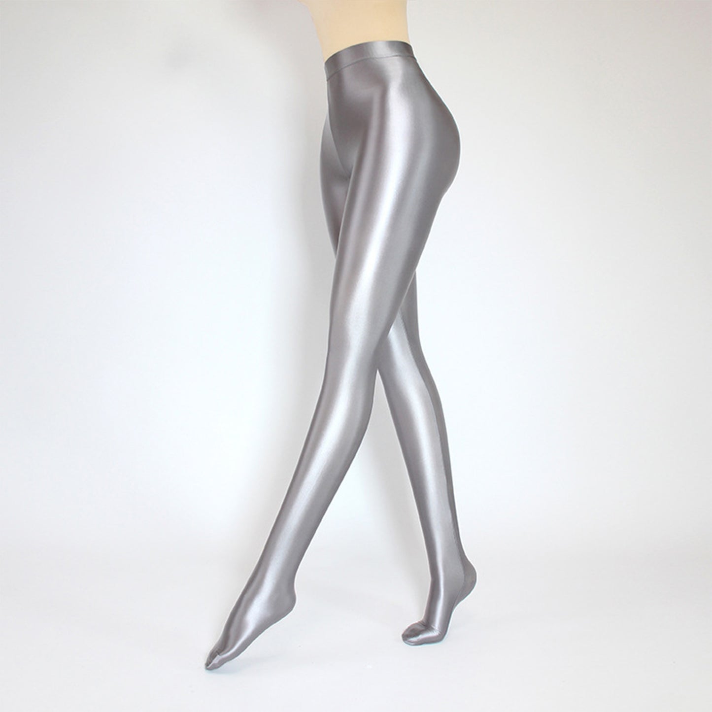 Glossy Spandex High Rise Pantyhose - Quaworth