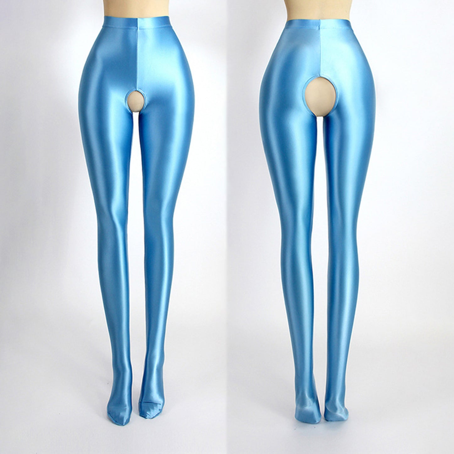 Glossy Spandex High Rise Pantyhose - Quaworth