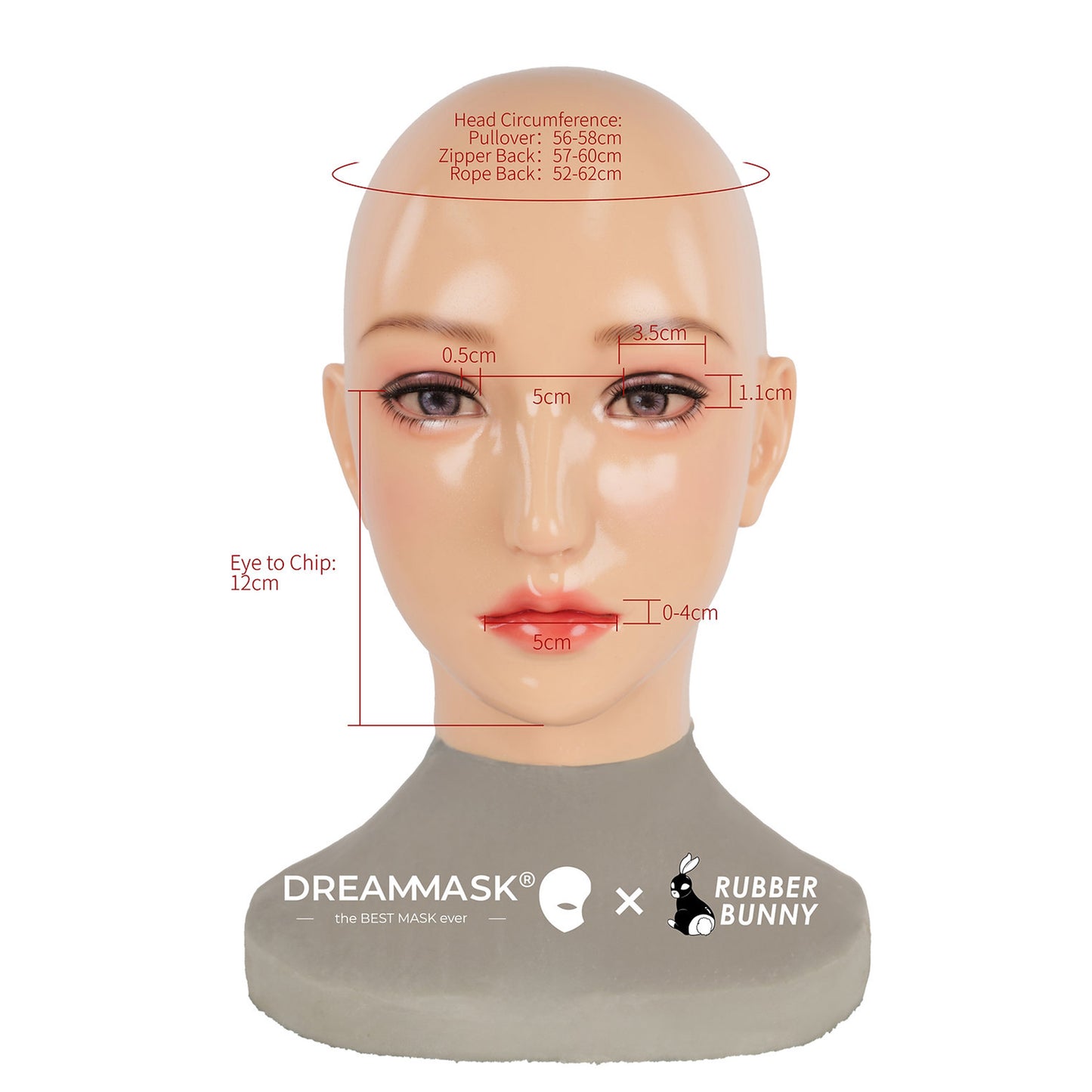Mannequin Silicone Rubber Doll Female Mask Standard Version - Quaworth