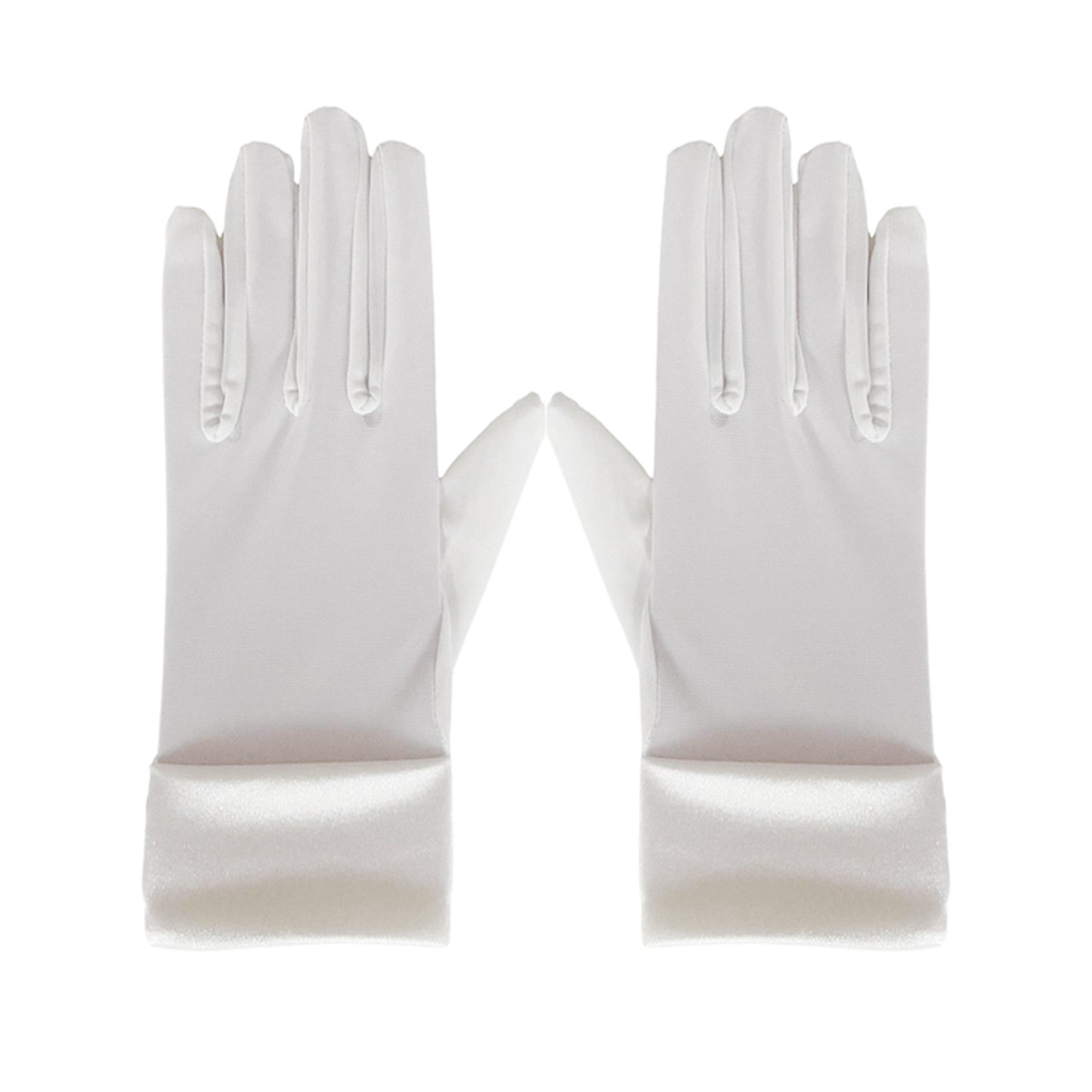 Mesh Satin Cuff Wrist Gloves - Quaworth
