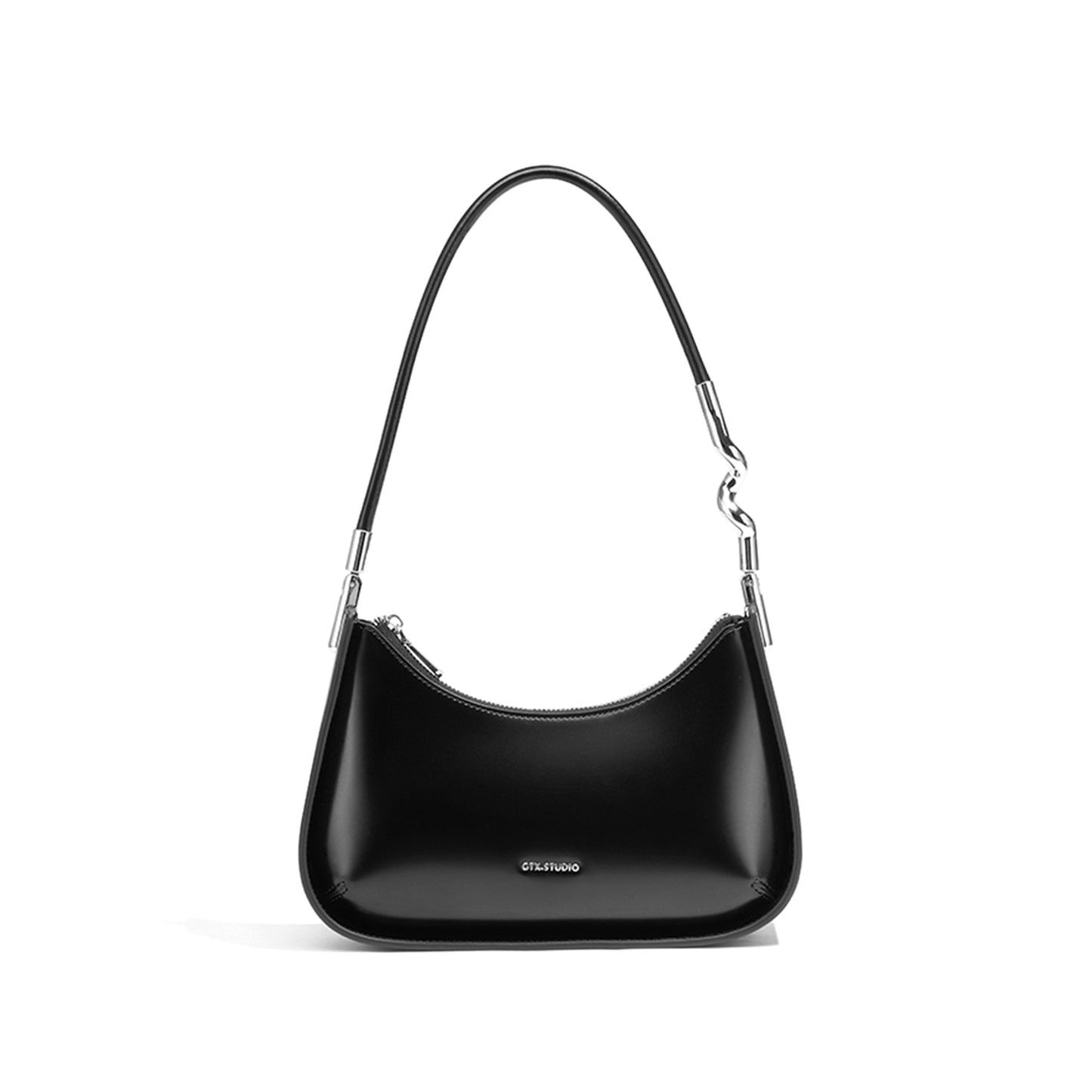 Minimalist Leather Shoulder Strap Baguette - Quaworth