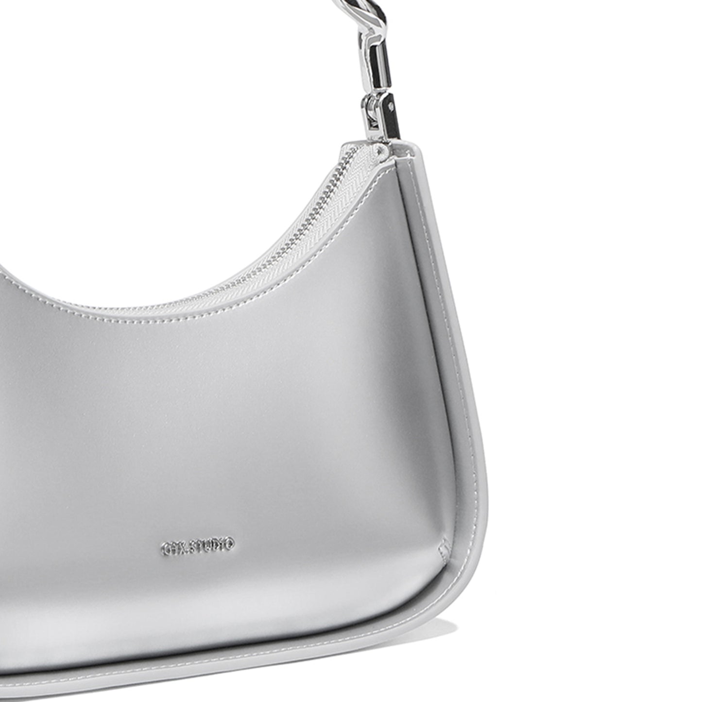 Minimalist Leather Shoulder Strap Baguette - Quaworth