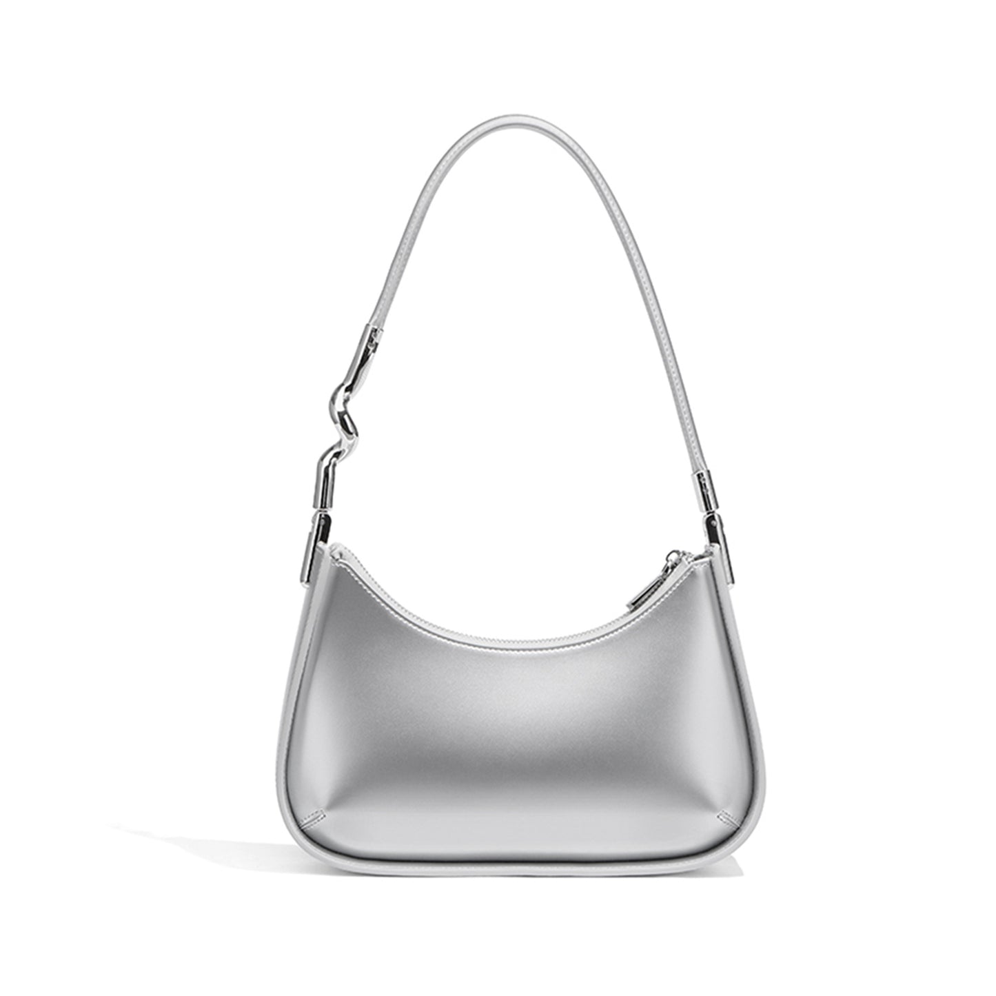 Minimalist Leather Shoulder Strap Baguette - Quaworth