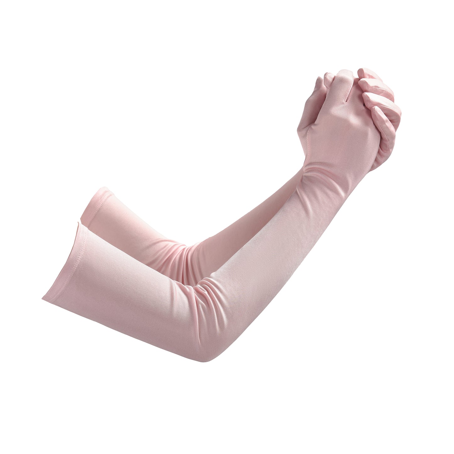 Mulberry Silk Solid Color Elbow Gloves - Quaworth
