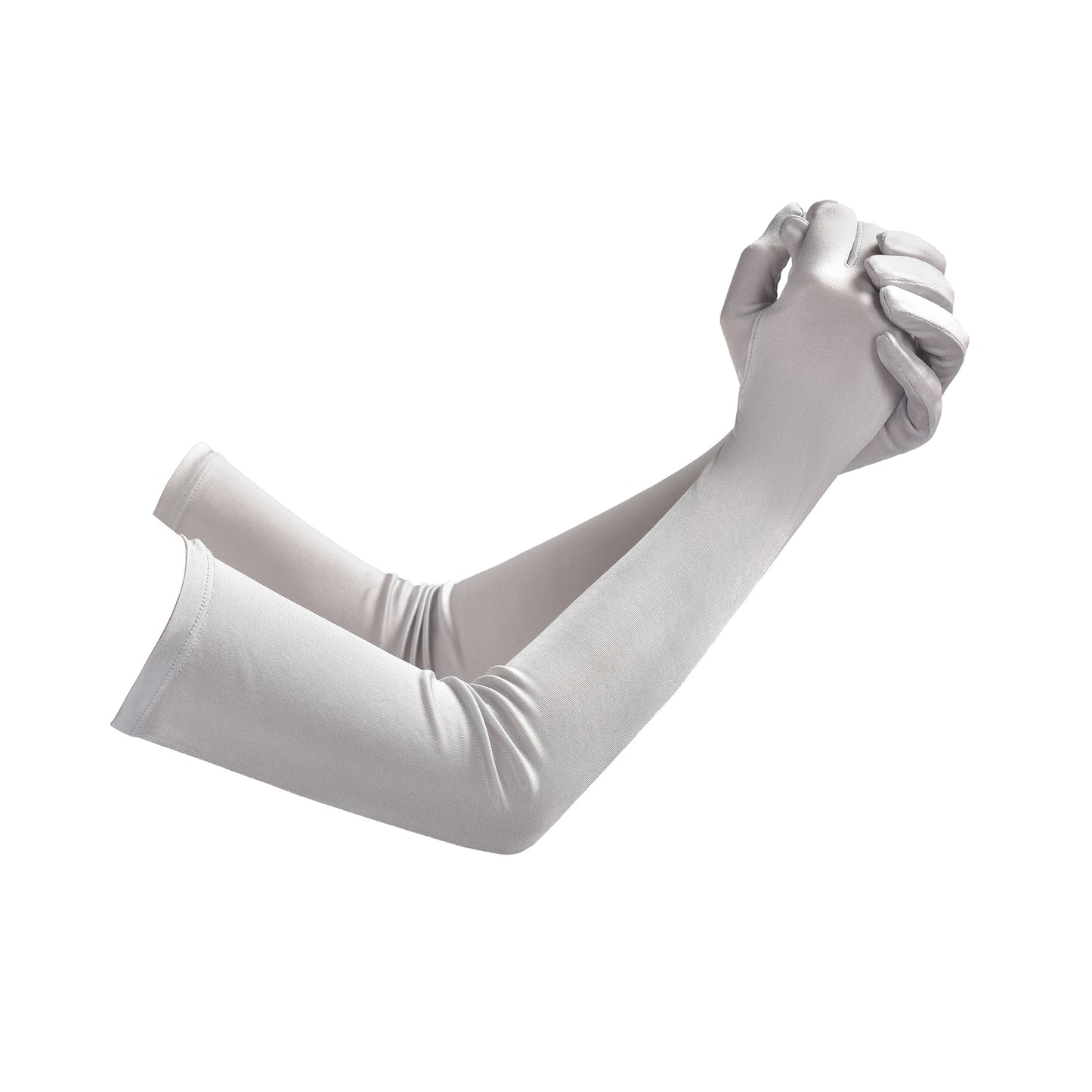 Mulberry Silk Solid Color Elbow Gloves - Quaworth