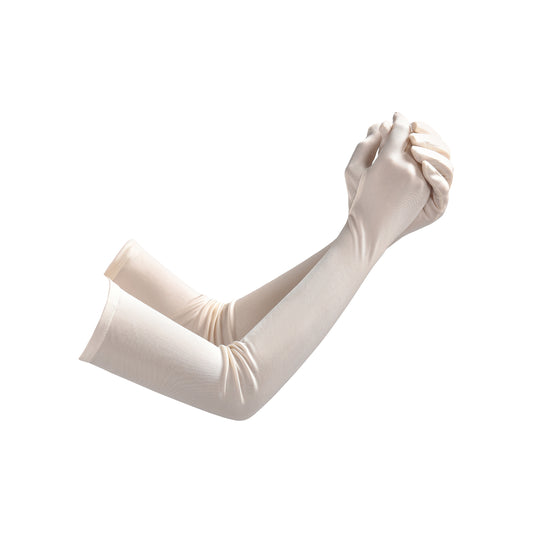 Mulberry Silk Solid Color Elbow Gloves - Quaworth