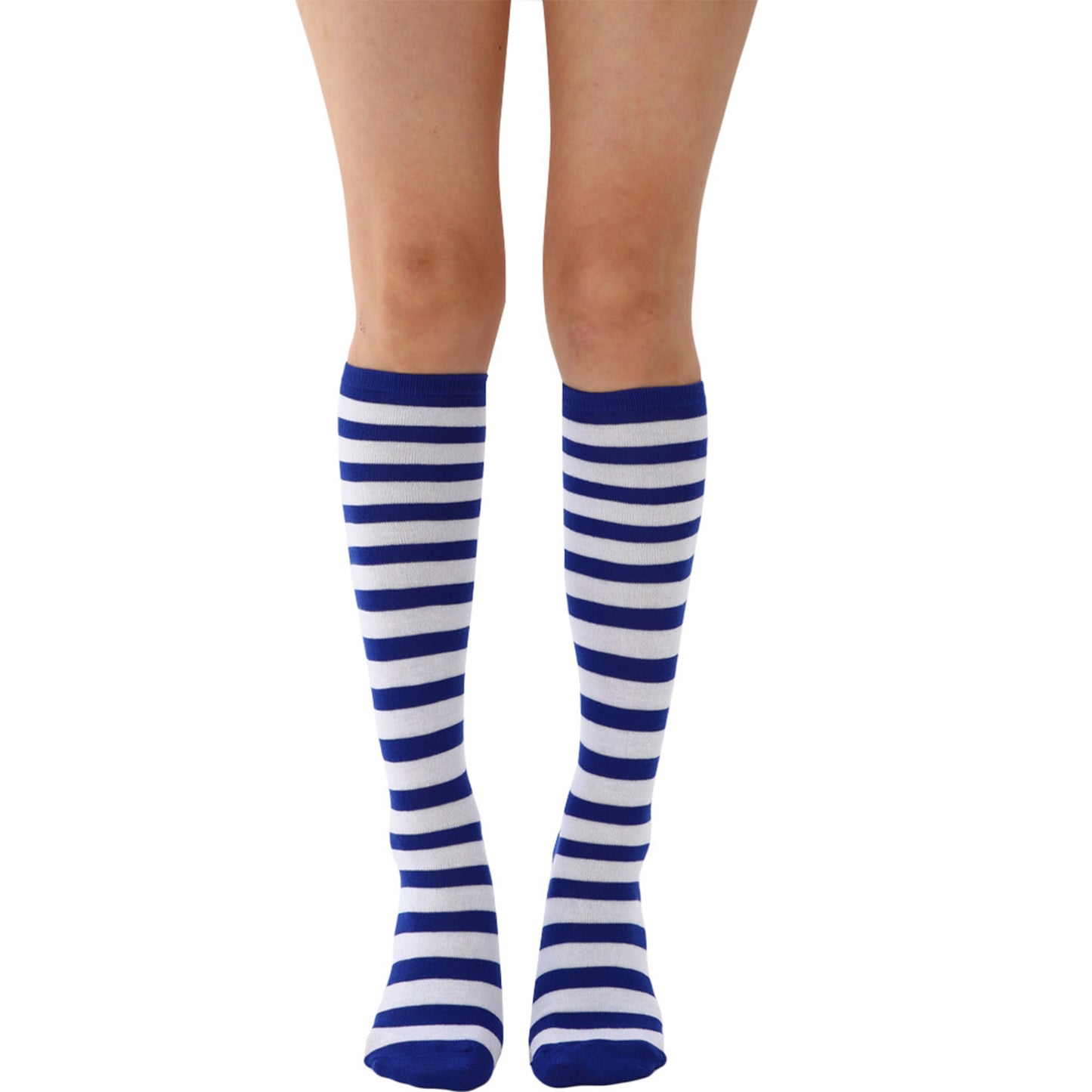 Narrow Striped Knee High Socks