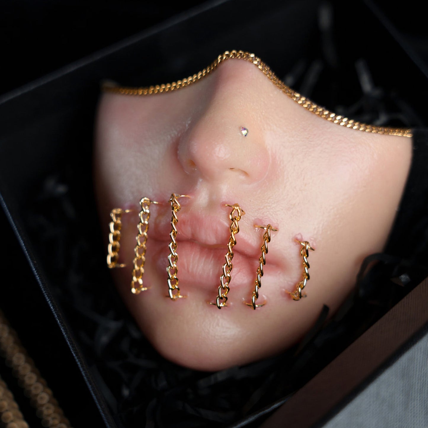 Nebula Chain Bondage Enigmask - Quaworth