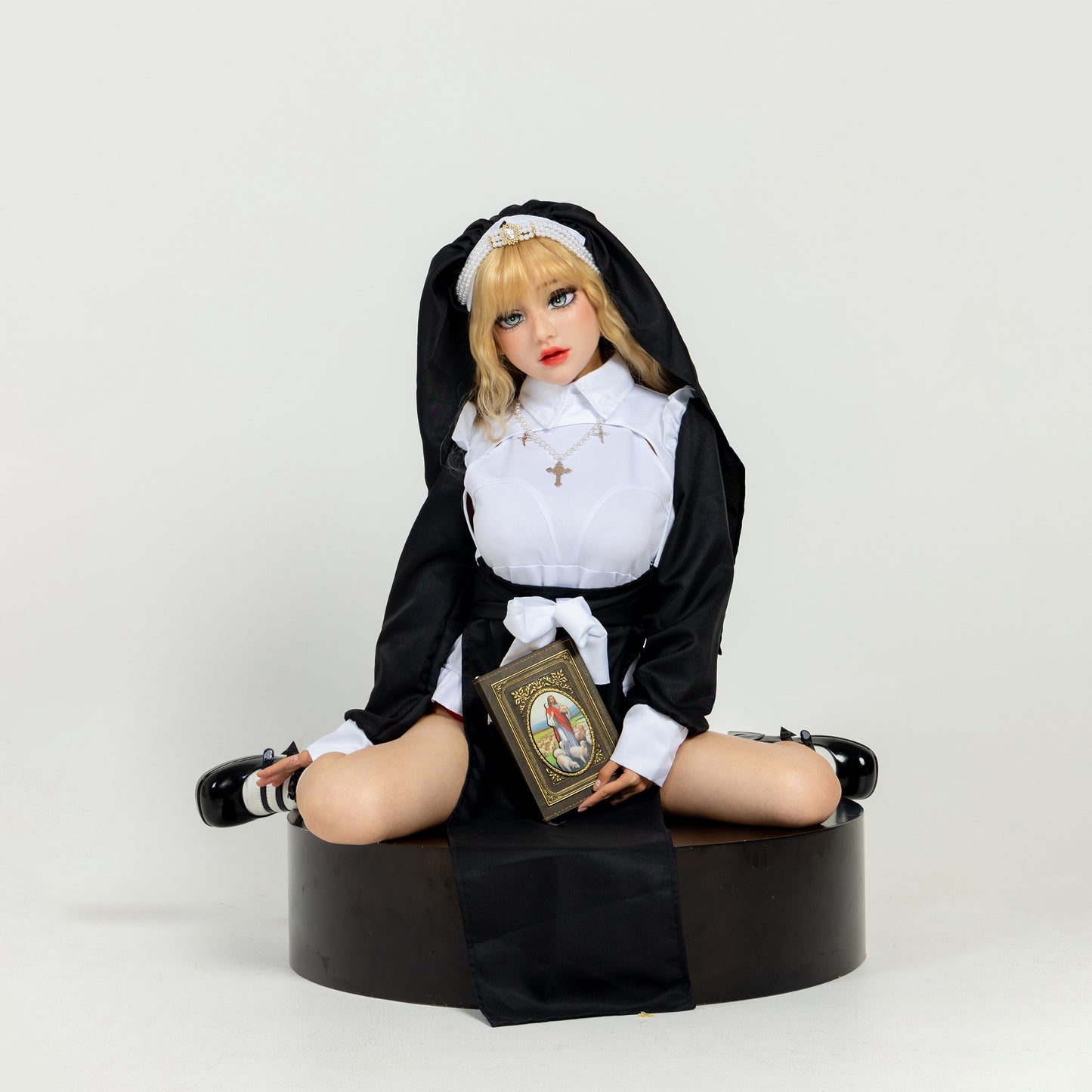Nun Silicone Kigurumi Style Female Mask Standard Makeup Version - Quaworth