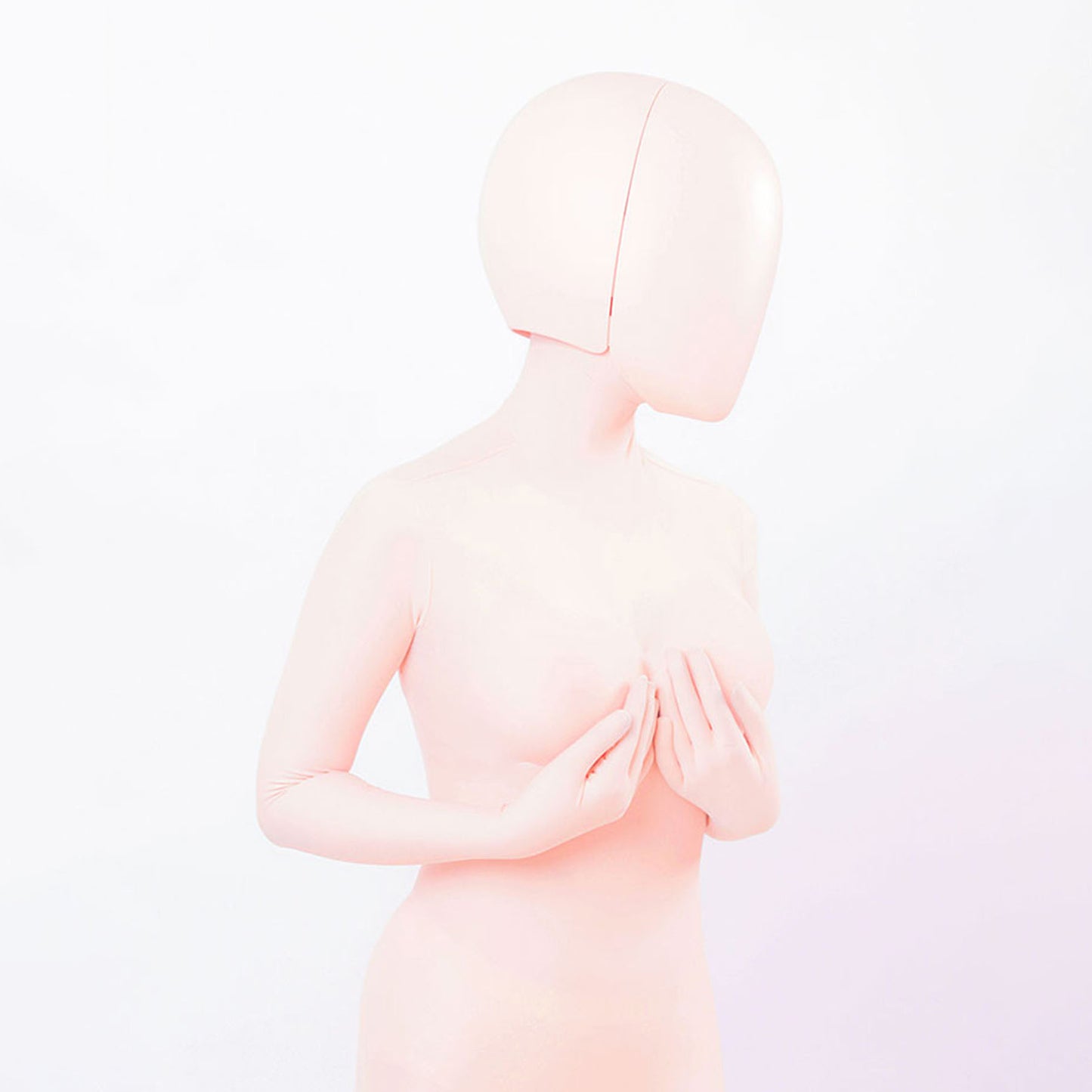 Model Pure Blank Full Head Face Shield Mask - Quaworth