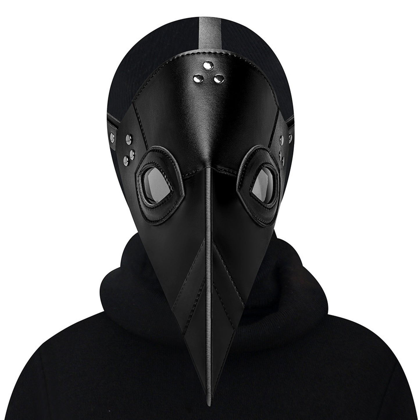 Vegan Leather Plague Doctor Adjustable Strap Beak Mask - Quaworth