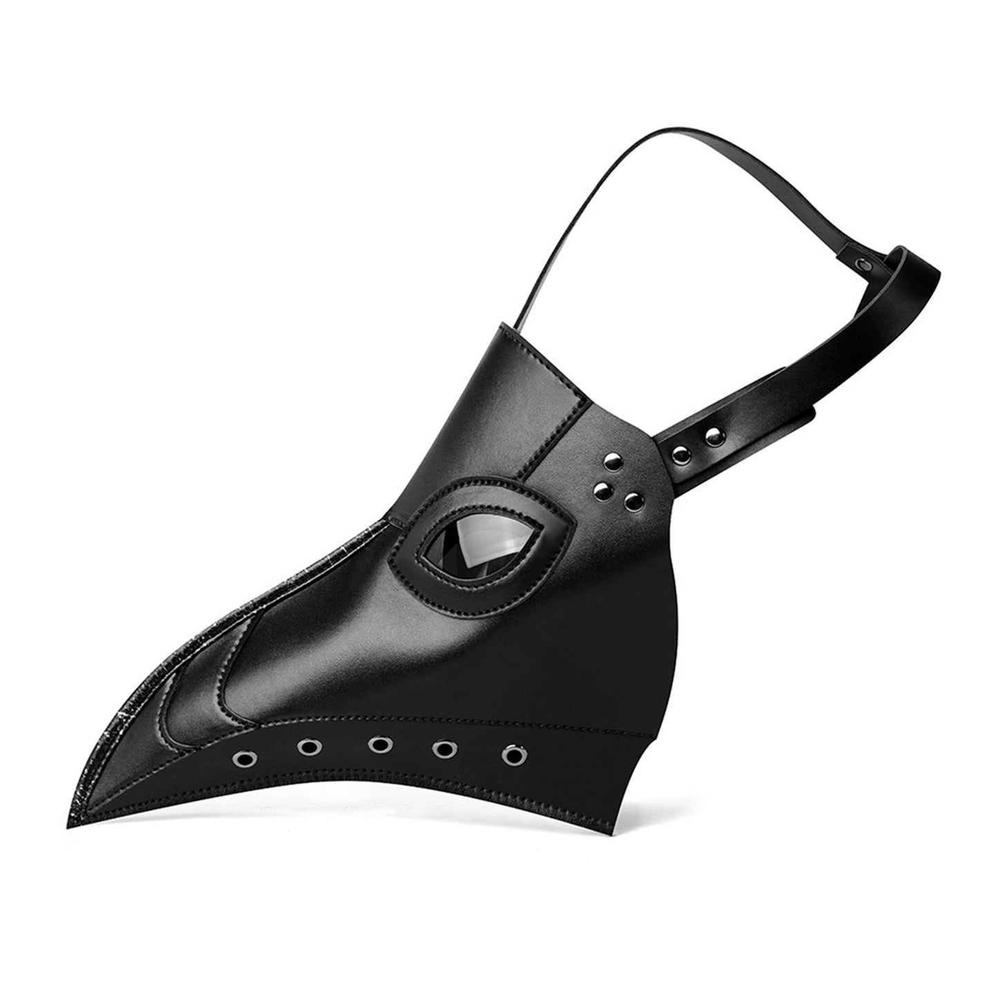 Vegan Leather Plague Doctor Adjustable Strap Beak Mask - Quaworth