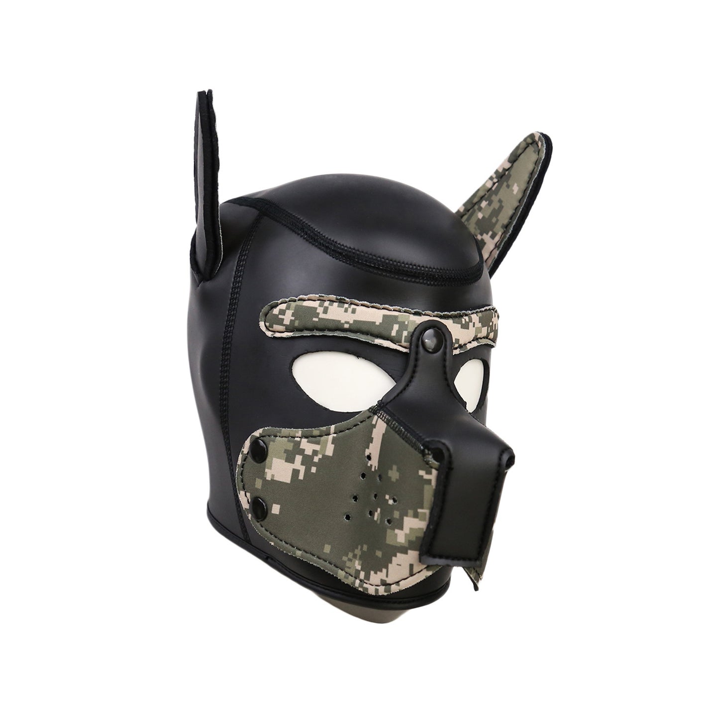 Neoprene Full Head Muzzle Detachable Puppy Hood Mask - Quaworth