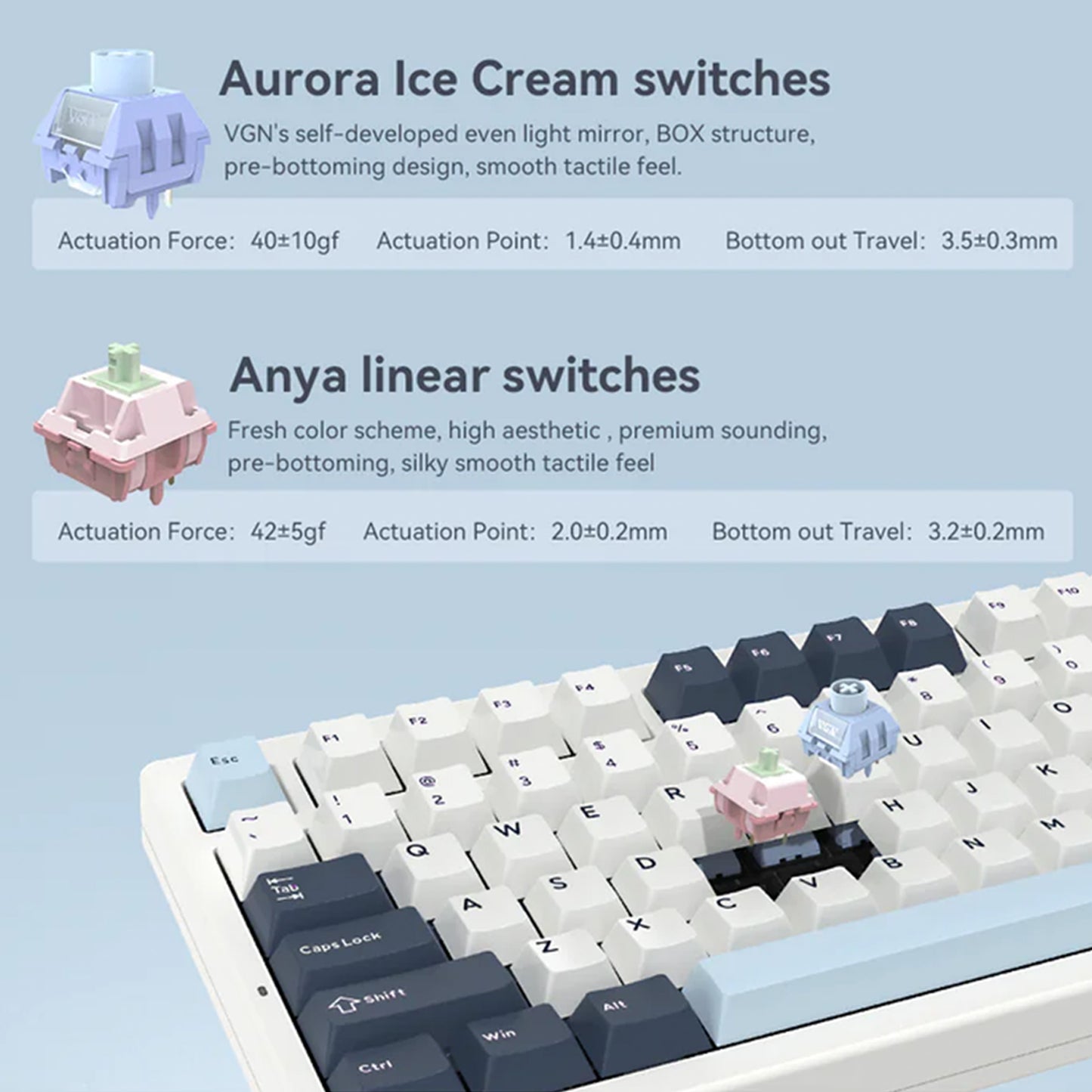 S99 Compact Portable Tri-Mode Mechanical Keyboard - Quaworth