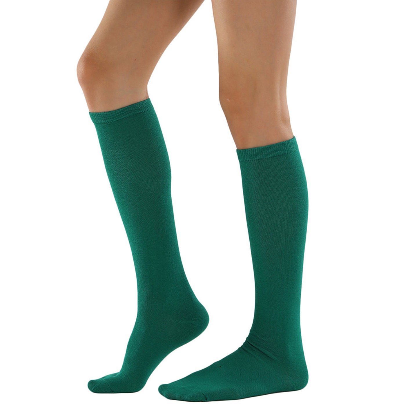 Solid Color Knee High Socks