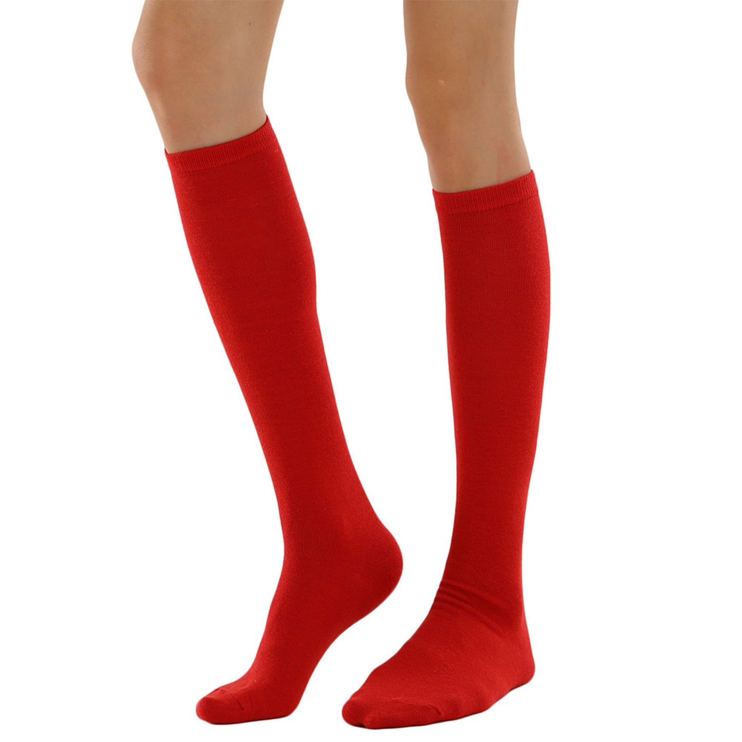 Solid Color Knee High Socks
