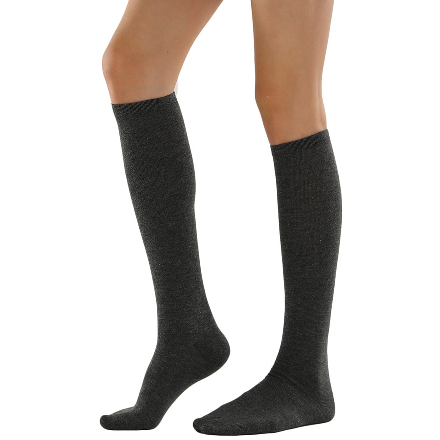 Solid Color Knee High Socks