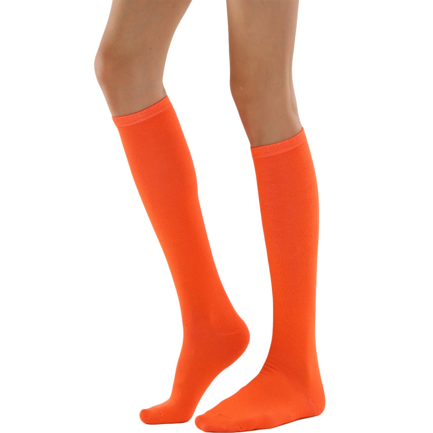 Solid Color Knee High Socks