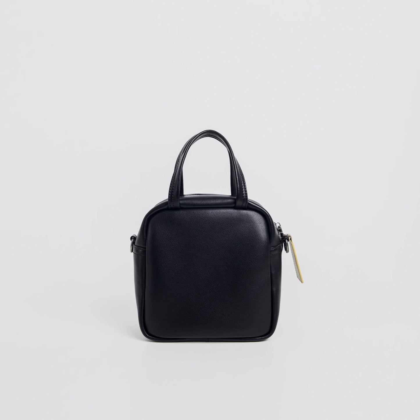 Black Sugar Cream Crossbody Rounded Corner Square Bag - Quaworth