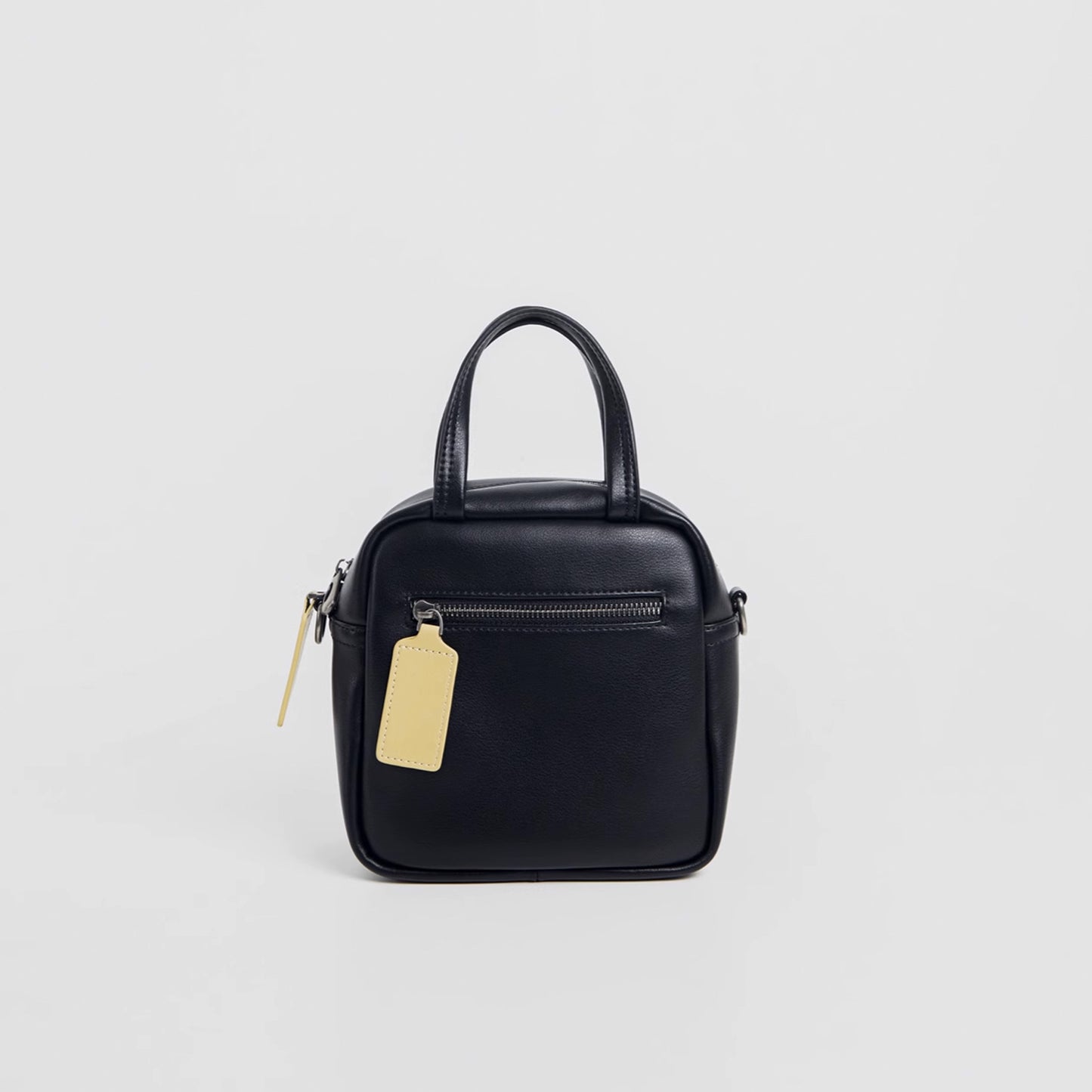 Black Sugar Cream Crossbody Rounded Corner Square Bag - Quaworth