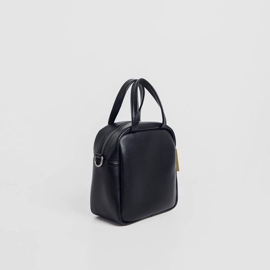 Black Sugar Cream Crossbody Rounded Corner Square Bag - Quaworth