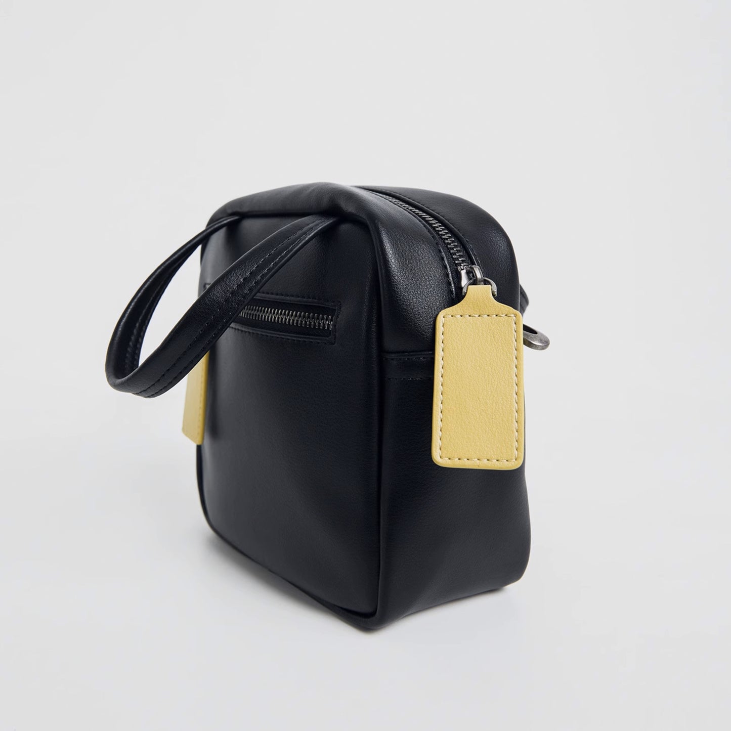 Black Sugar Cream Crossbody Rounded Corner Square Bag - Quaworth