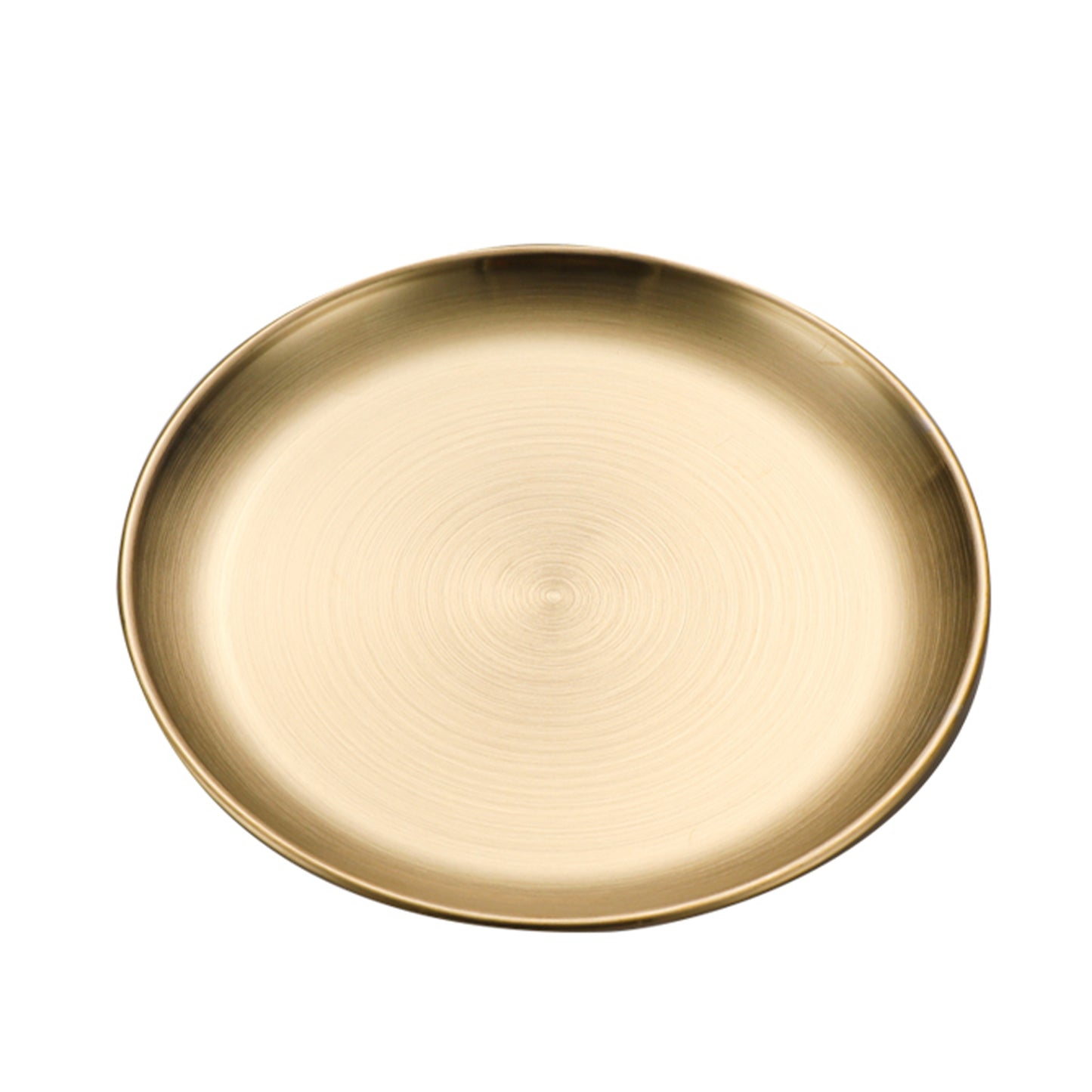 Stainless Steel Brushed Round Dinner Plate - Quaworth