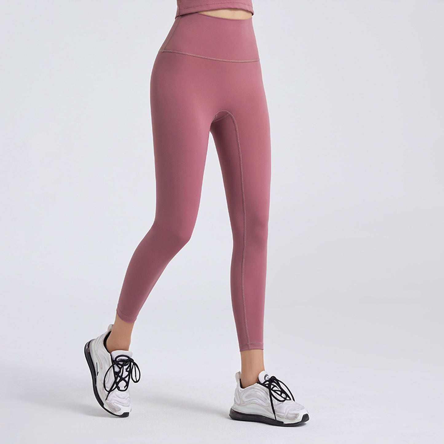Pink Series High Rise Compression Yoga Sport Legging Pant - Quaworth