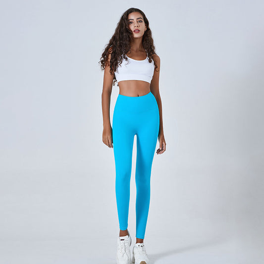 Blue Series High Rise Compression Yoga Sport Legging Pant - Quaworth