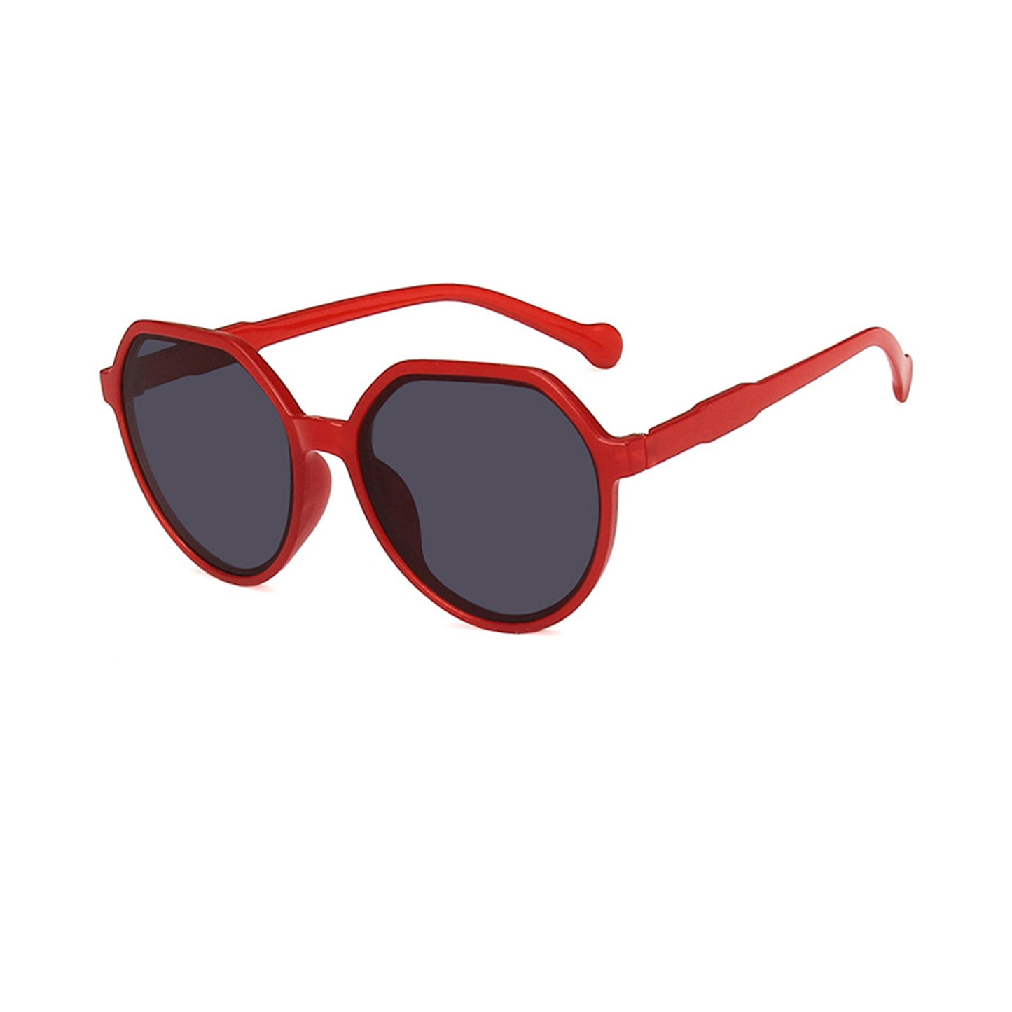 Round Flat Top Frame Sunglasses - Quaworth