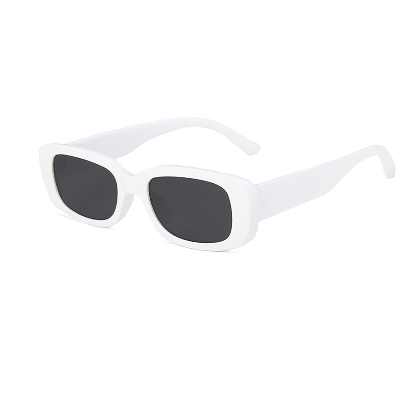Square Cat Eye Small Thick Frame Resin Sunglasses - Quaworth