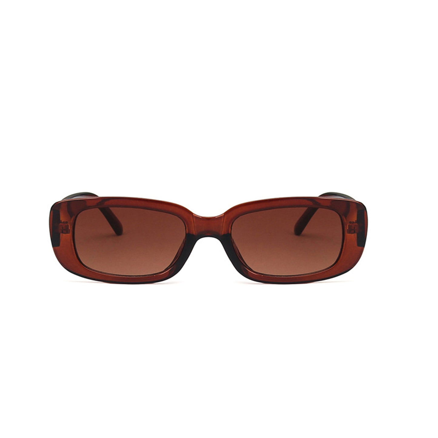 Square Cat Eye Small Thick Frame Resin Sunglasses - Quaworth