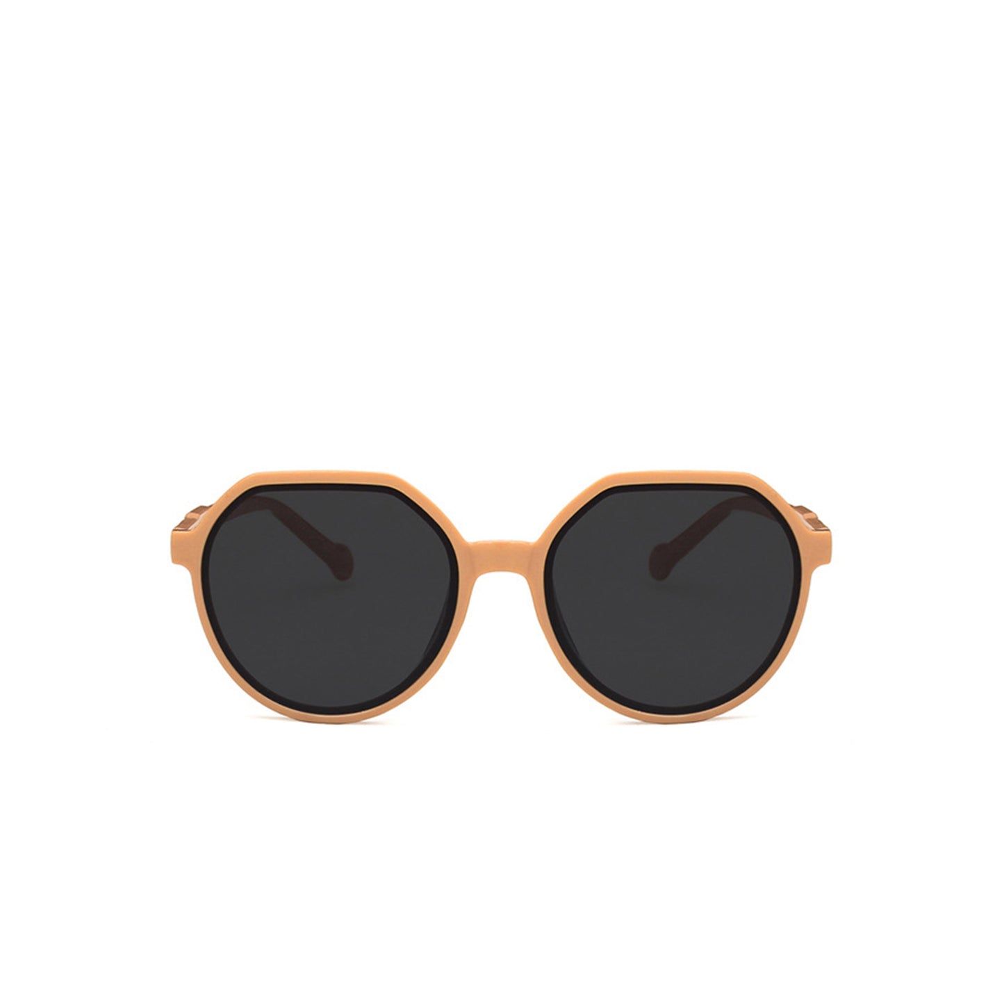Round Flat Top Frame Sunglasses - Quaworth