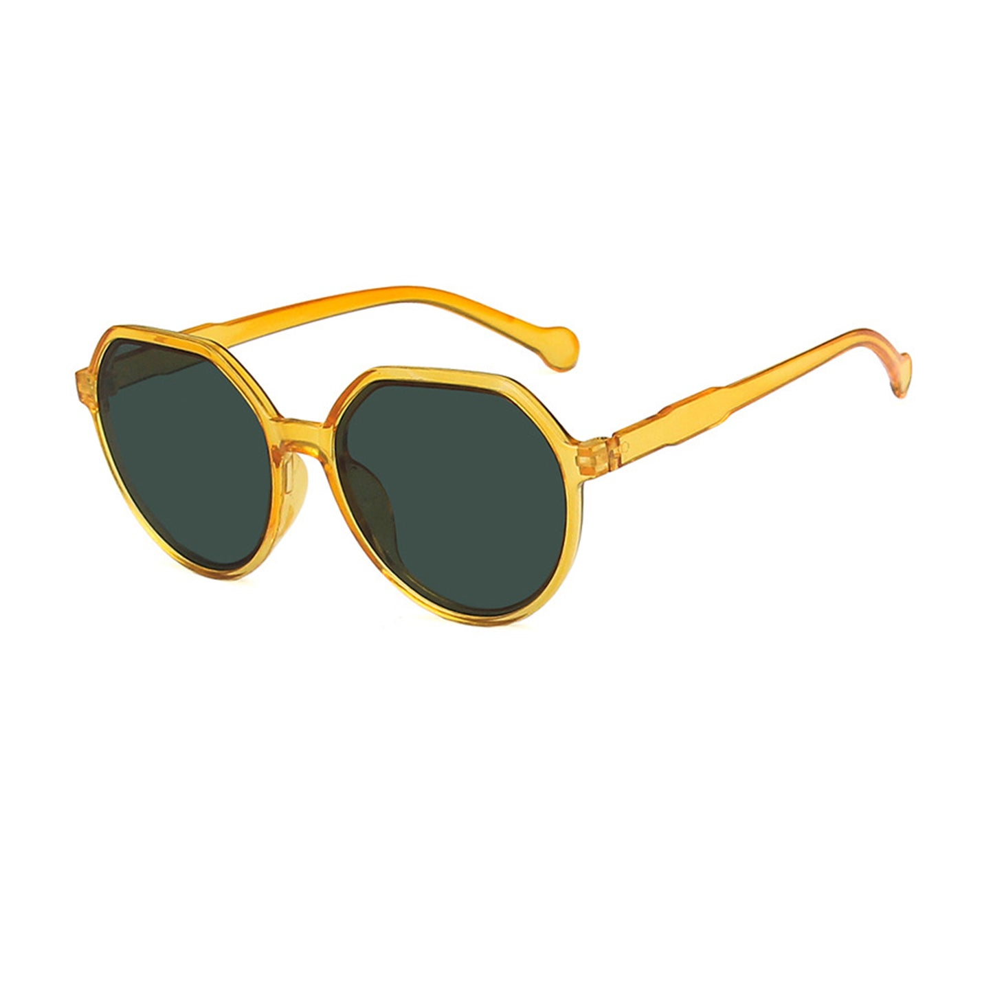 Round Flat Top Frame Sunglasses - Quaworth