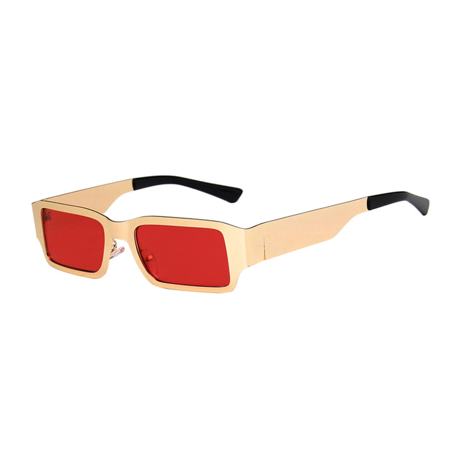 Metal Square Thick Full Frame Sunglasses - Quaworth