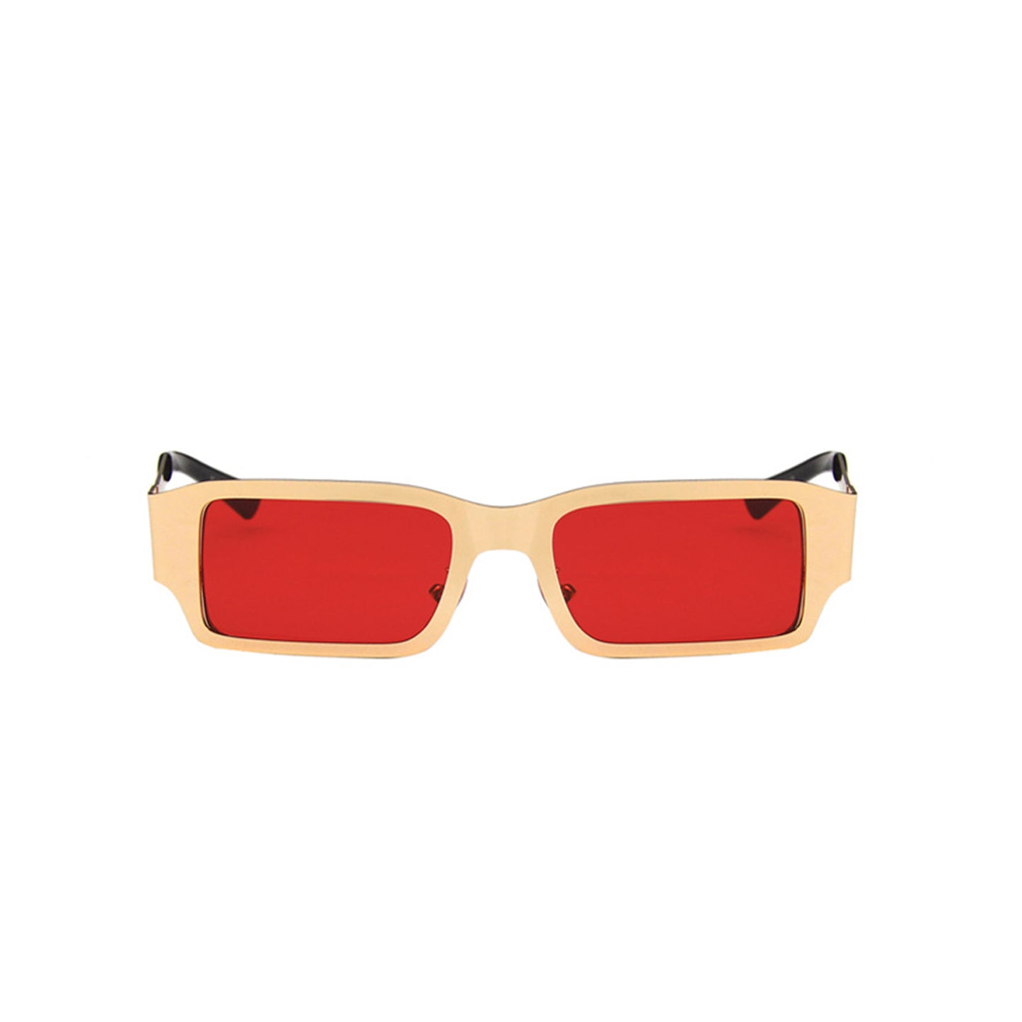 Metal Square Thick Full Frame Sunglasses - Quaworth