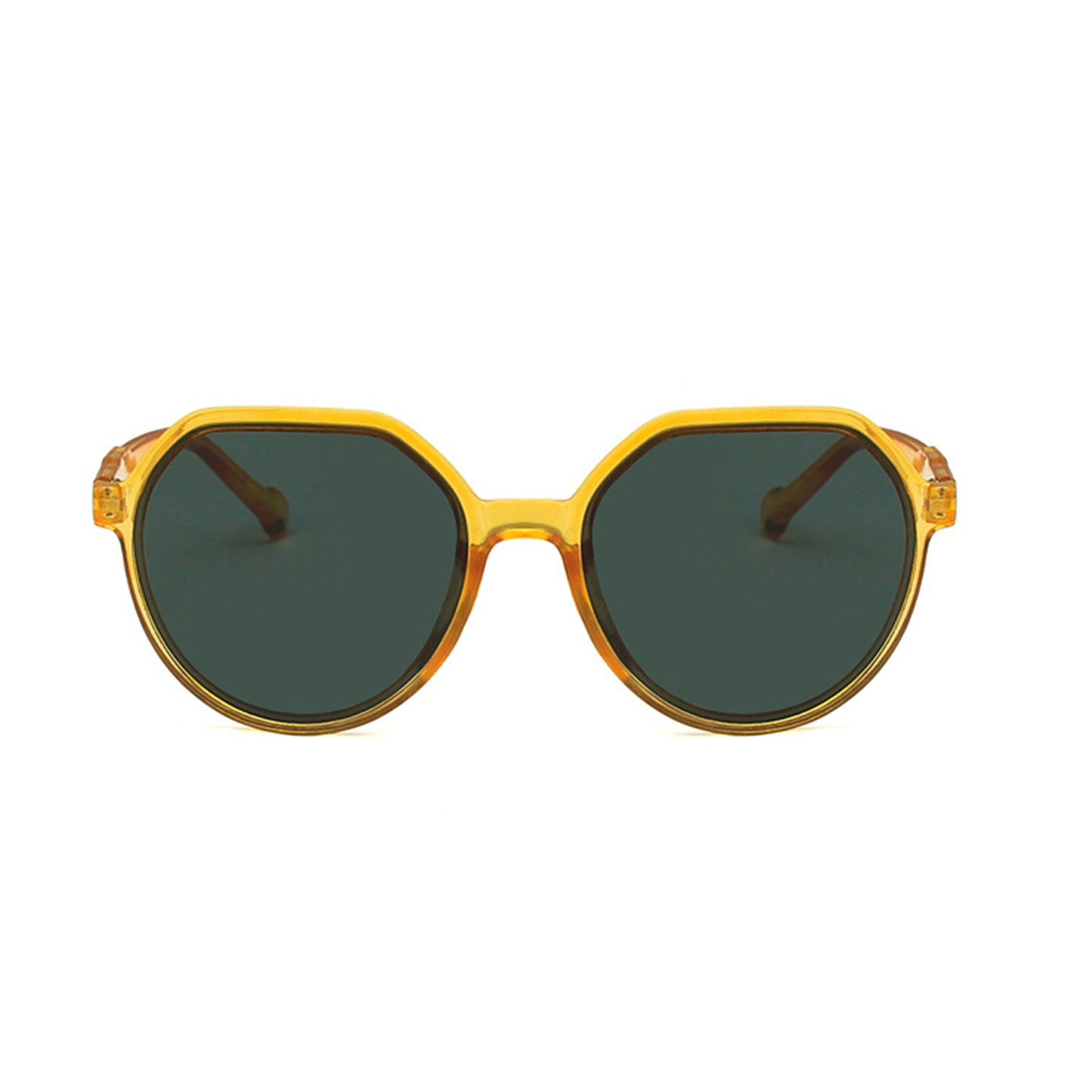Round Flat Top Frame Sunglasses - Quaworth