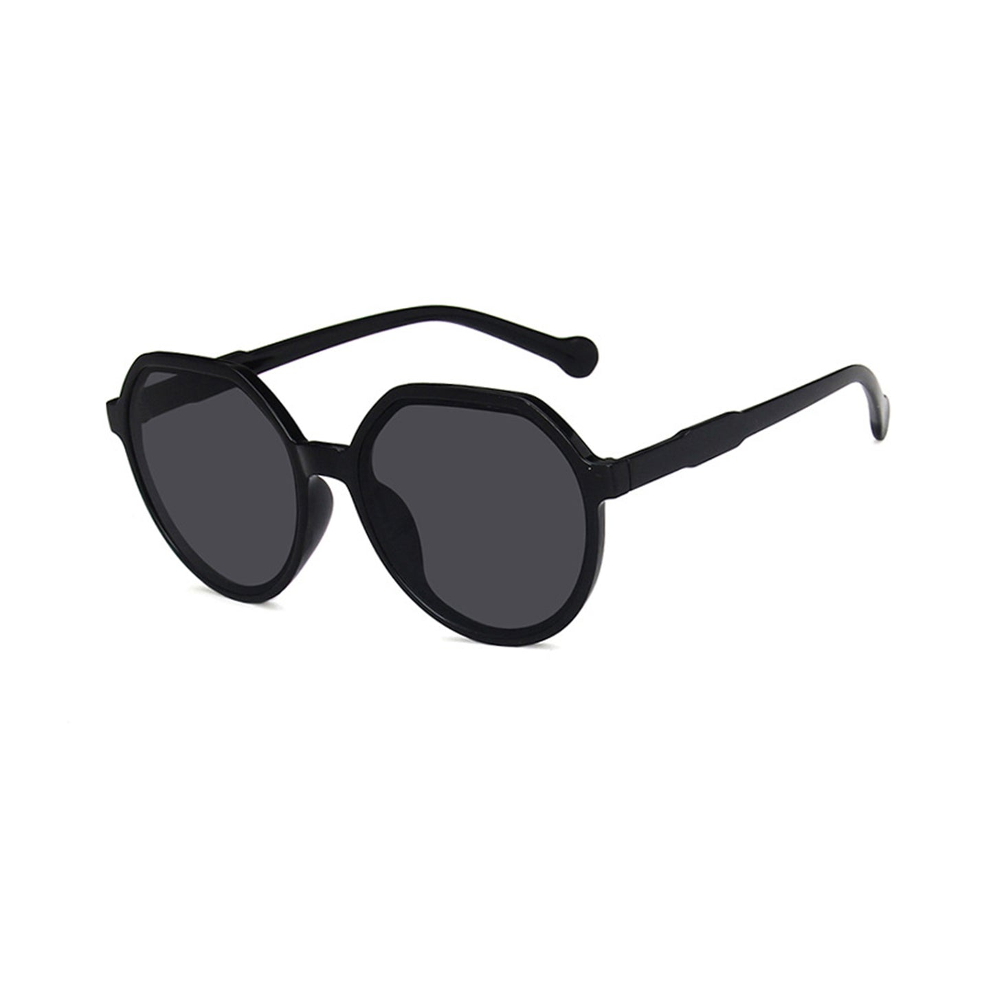Round Flat Top Frame Sunglasses - Quaworth