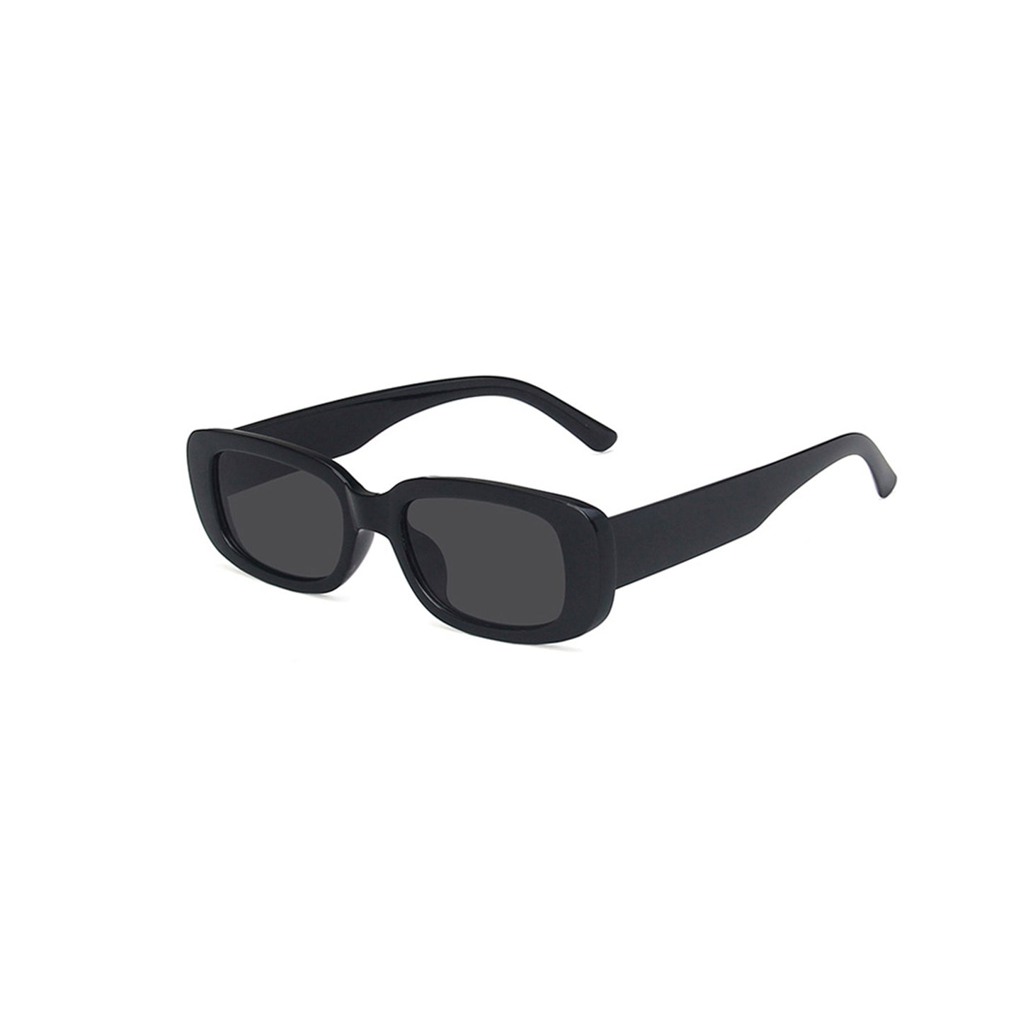 Square Cat Eye Small Thick Frame Resin Sunglasses - Quaworth