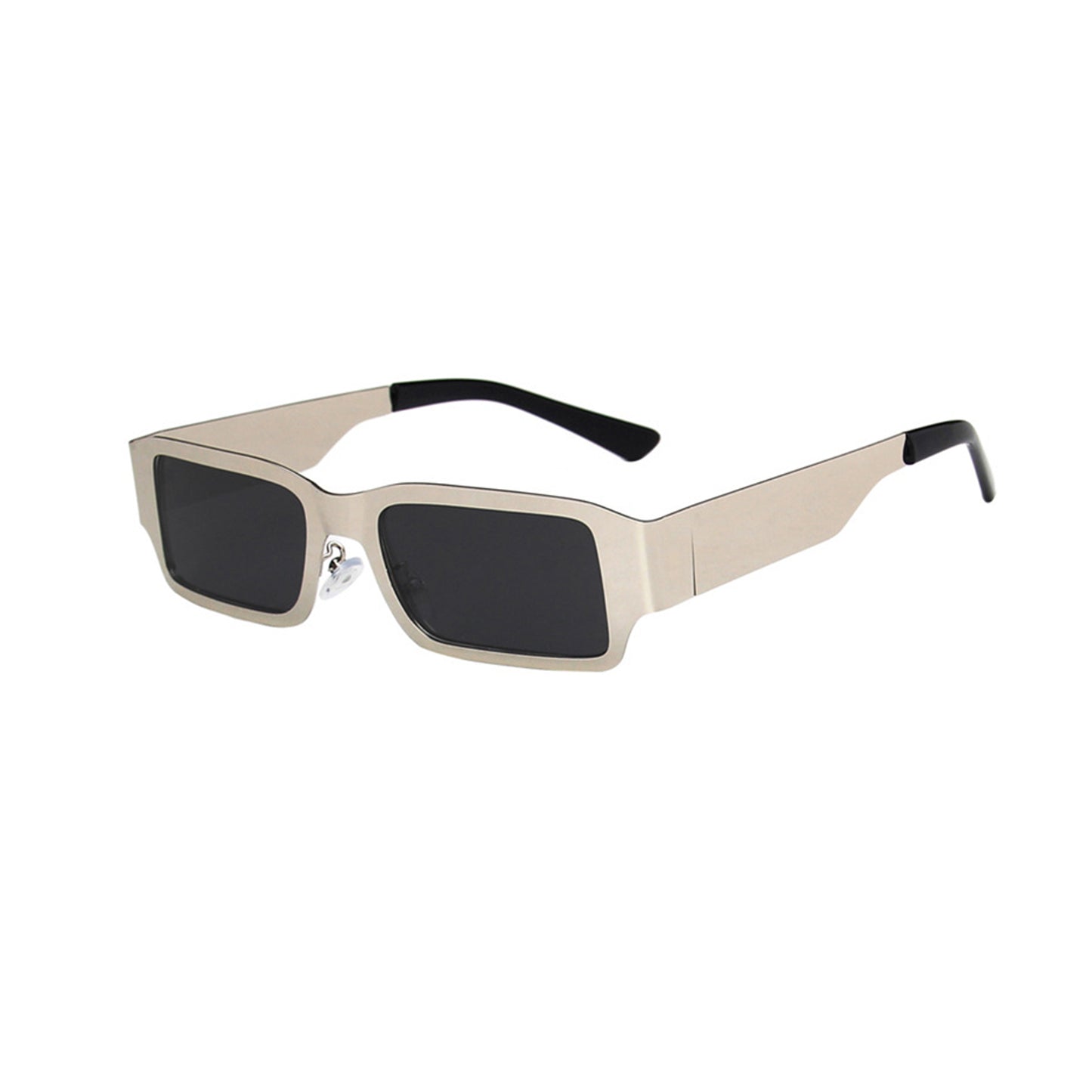 Metal Square Thick Full Frame Sunglasses - Quaworth