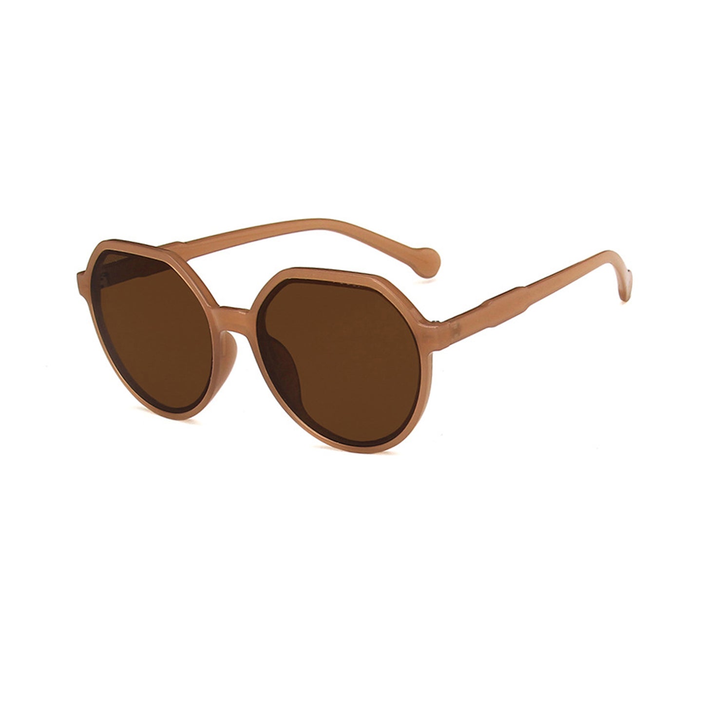 Round Flat Top Frame Sunglasses - Quaworth