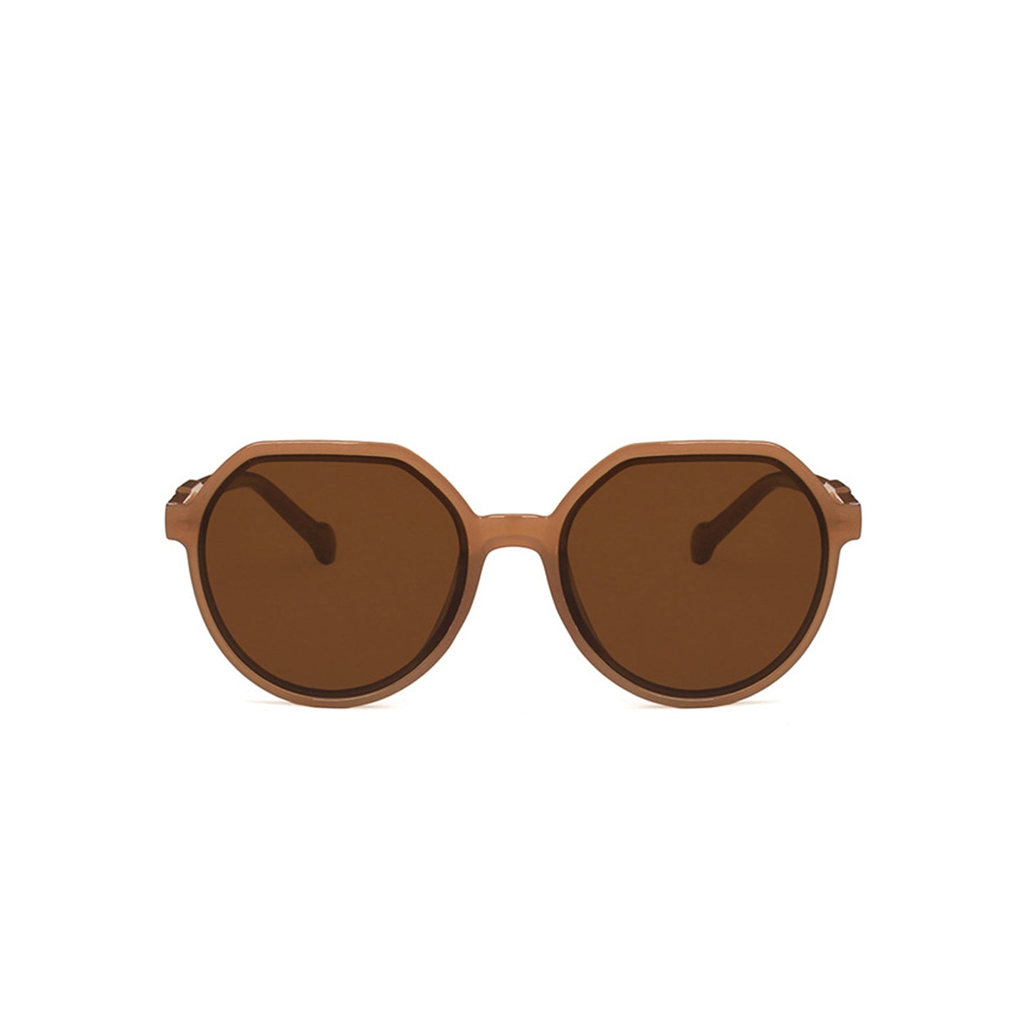 Round Flat Top Frame Sunglasses - Quaworth